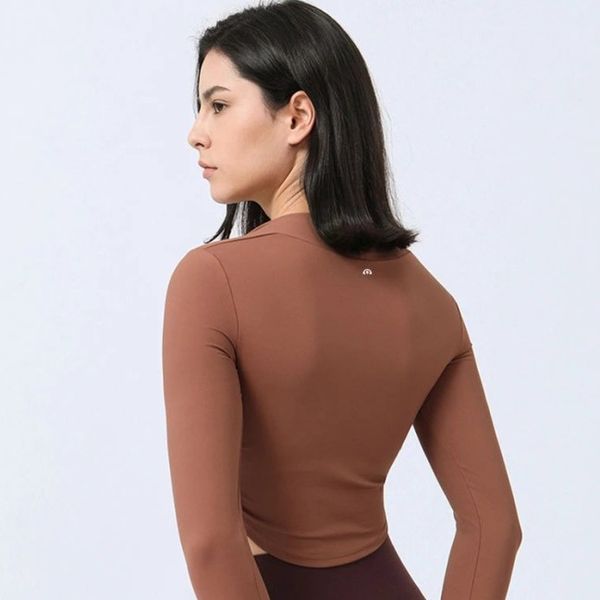 

autumn and winter two shawl style women's tight long-sleeved yoga