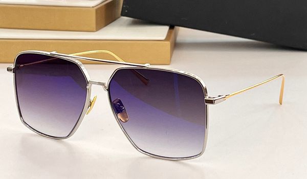 

fashion luxury designer mens sunglasses classic vintage metal square shape glasses summer simple leisure style anti-ultraviolet come with ca, White;black
