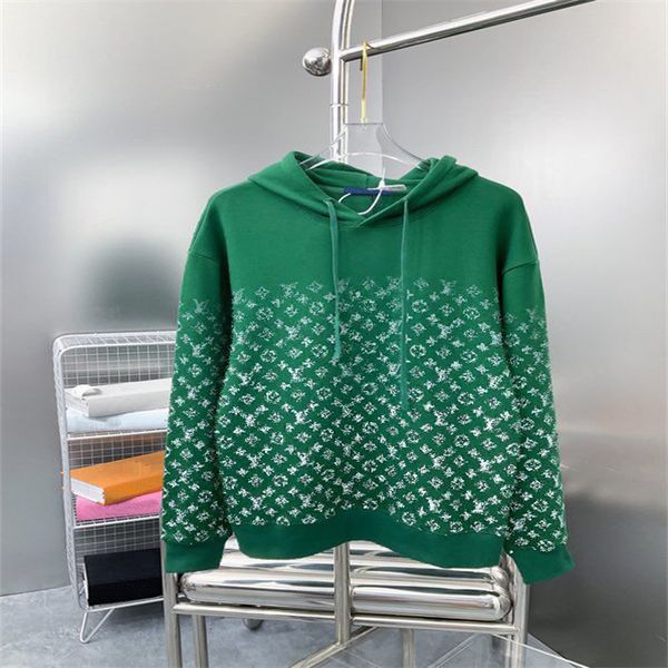 

2023s autumn and winter craft jacquard letter logo fashion long sleeve sweater student casual fleece hoodie l09-05, Black;brown