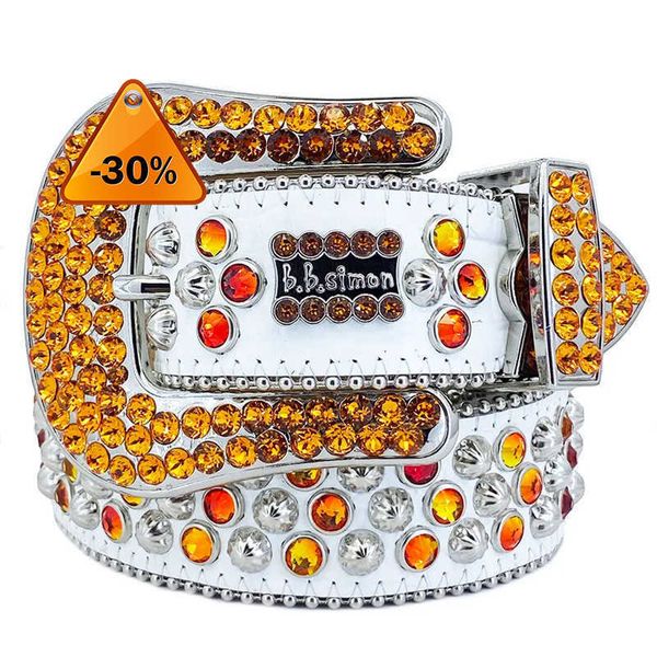 

fashion designer belts classic bb simon belts mens womens rhinestone belt with bling rhinestonesz, Blue;gray