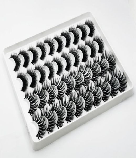 

20 pairs 3d mink eyelashes lashes book natural false eyelashes fake lashes long makeup eyelash extension mink eyelashes for beauty4952096