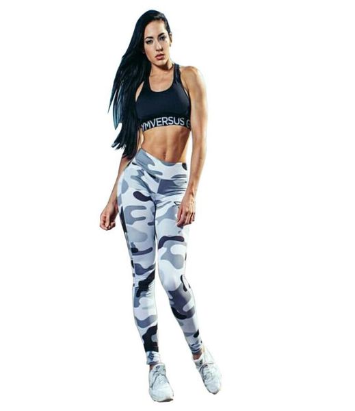 

sport fans high elastic slimt fit navy white camouflage leggings digital full print leisure leggins slim fit trousers lwdk22039375378, Black