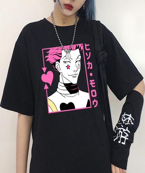 

hunter x hunter tshirt women preshrunk awesome tshirt o neck short sleeved hisoka morow t shirt anime hxh tee harajuku dydhgwc22528330, White