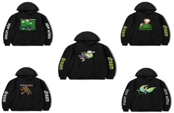 

dream smp merch oversized hoodies women men long sleeve hooded sweatshirts streetwear casual tracksui dreamwastaken cosplay2044495, Black