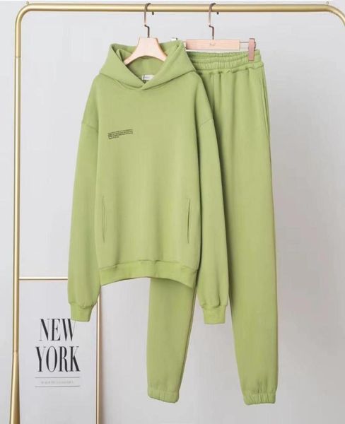 

women039s two piece pants fleece version pangaia autumn winter women set casual sets8451230, White