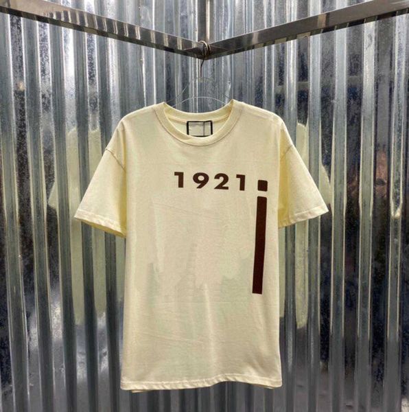 

2023ss early spring new high-grade cotton printed t-shirt round neck stitching pullover short sleeves size m-3xl, White;black