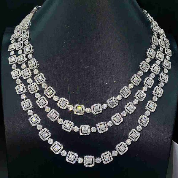 

the 9.5mm moissanite is set on a sterling silver cuban chain to create a hip hop necklace with a great sense of fashion