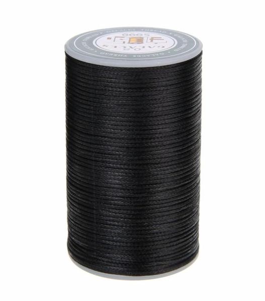 

polyester microfiber waxed thread 08mm diy waxed thread cord string leather sewing hand wax stitching for arts crafts shoe hat3491079, Black;white