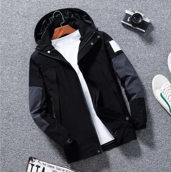 

mens jacket women girl coat production hooded jackets with letters windbreaker zipper hoodies for men sportwear clothing, White;black