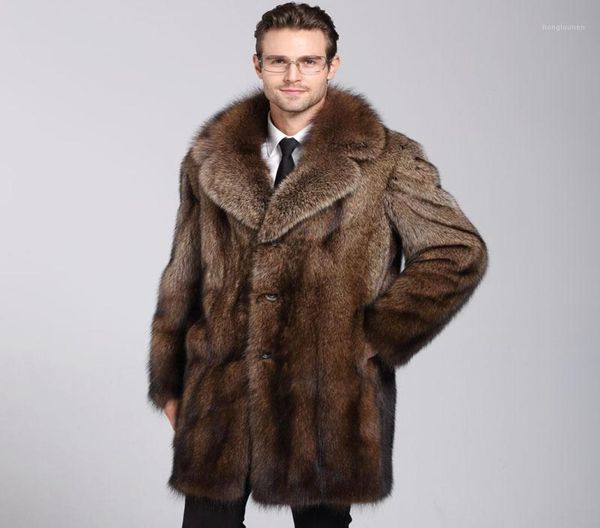 

men039s jackets zaoshu fishing mink coat 2021 haining whole imitation fur6459391, Black;brown