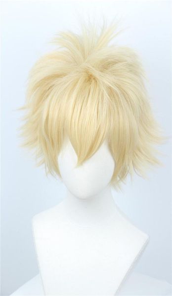 

bakugou katsuki wig my hero academia baku no hero short blonde cosplay wig7618528, Black;brown