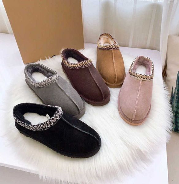 

ankle winter boot designer fur snow boots tasman slipper flat heel fluffy mules real leather australia booties for woman uggitys motion desi, Black
