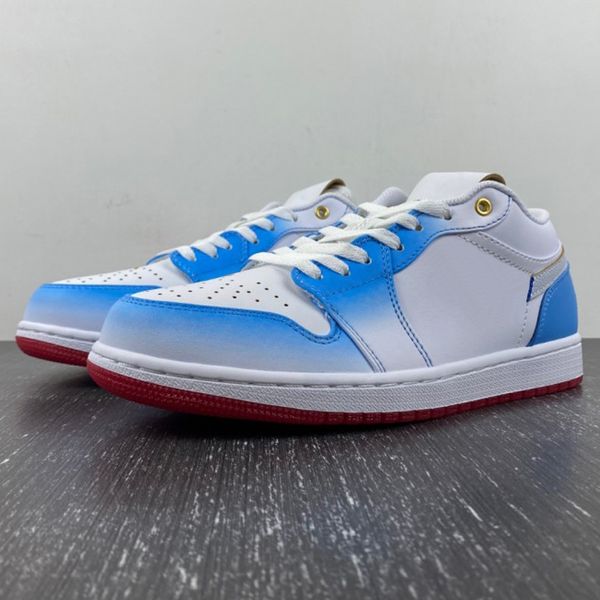 

1 low white blue women men basketball shoes sports sneakers trainer size 36-46