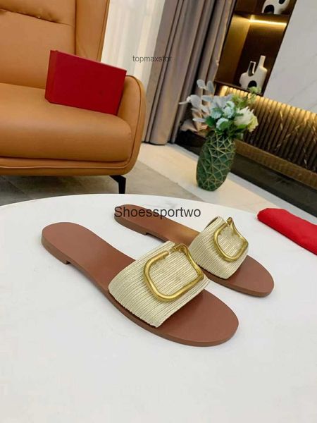 

slippers fashion designer sandals women summer classic slides leisure flat slippers h502, Black
