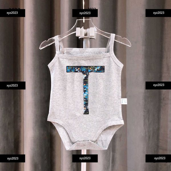 

23ss baby bodysuit comfort kids jumpsuits children rompers size 59-90 cartoon pattern printing clothing new arrival #multiple product, Blue