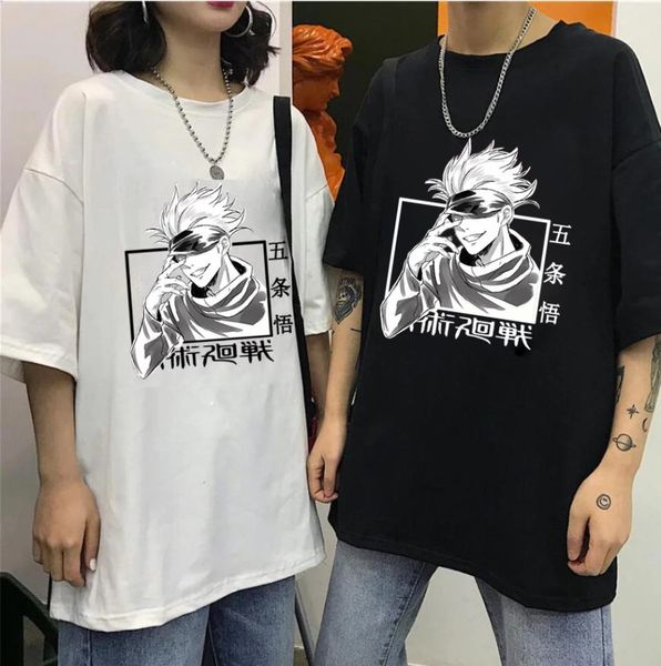 

jujutsu kaisen anime tshirt uniex round neck short sleeve casual7299119, White;black