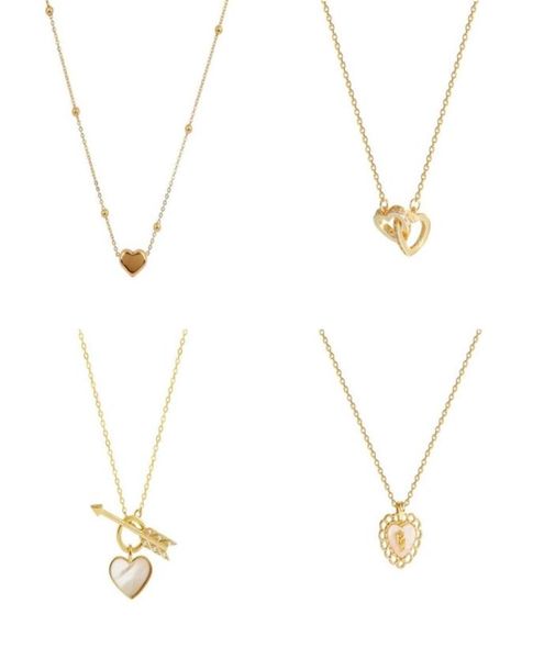

trendy fine gold heart shaped opal chain pendant necklace for women temperament jewelry wedding gift 63 d34306462, Silver