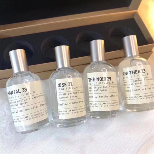 

for christmas gift makeup neutral perfume set le labo another 13 santal 33 beramote 22 the noir 29 rose31 4pcs30ml fragrance 2666012