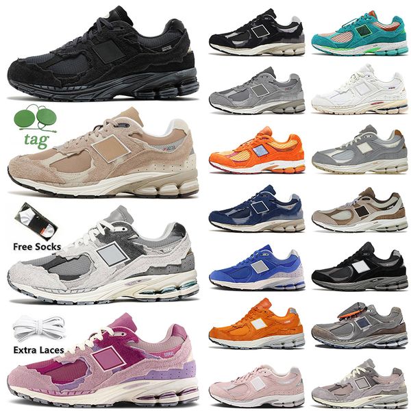 

r 2002r protection pack running shoes new baalances athletic women men on rain cloud black phantom 2002rgrey brown pouch sports runner sneak