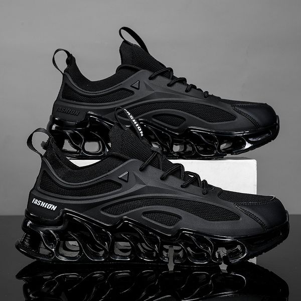 

dress shoes shoes men sneakers male casual mens shoes tenis luxury shoes trainer race breathable shoes fashion loafers running shoes for men, Black