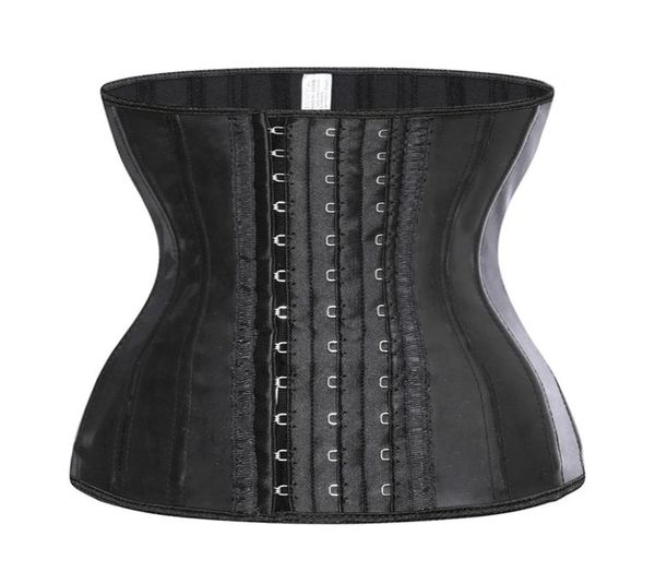 

25 steel bone latex waist trainer women binders and shapers corset modeling strap body shaper colombian girdles slimming belt cx207593238, Black;white
