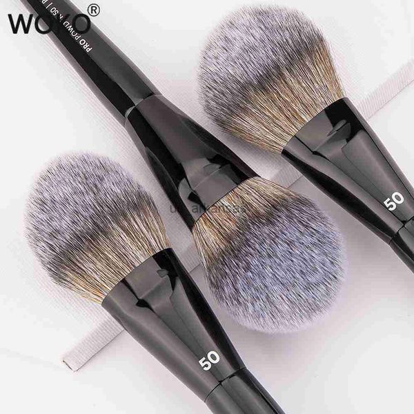 

makeup brushes pro 50 big powder brush face contour powder blush makeup brush luxe professional fluffy synthetic hair setting powder brush h