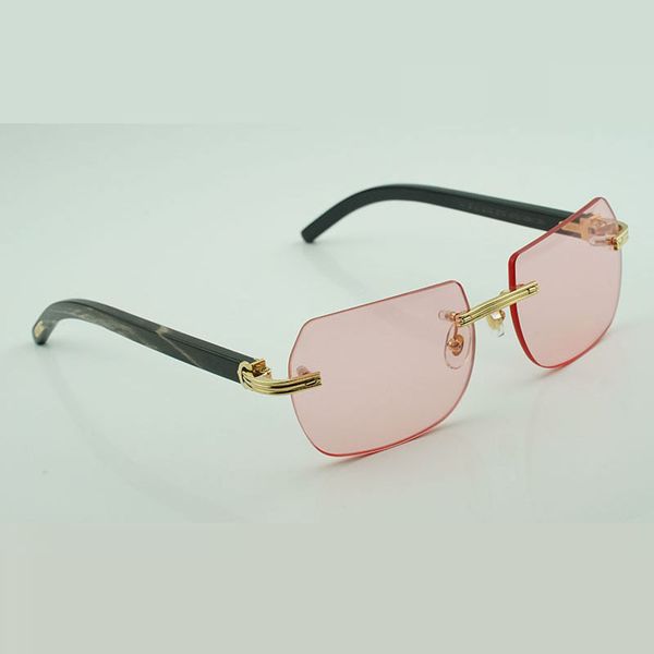 

new fashion frame cut corner sunglasses 0286o with new hardware natural black textured buffalo horn high-end sunglasses lenses, White;black