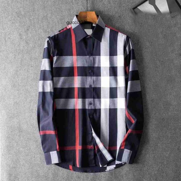 

bowling burberies burbreries embroidery burberriness designer print shirts mens fashion lattice luxury dress shirt geometric spring and shir, White;black