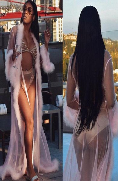 

women lingerie robe sheer seethrough mesh long robes gown babydoll nightwear sleepwear18453152, Black;red