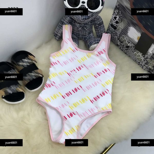 

luxury baby bikini color letter girls swimwear open back design one-piece new arrival kid beach supplies size 80-150 cm #multiple product, Black