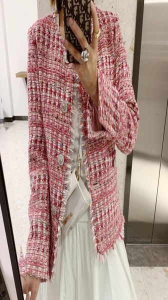 

tweed jacket pearls coat ladies autumn winter fragrant plaid female jackets woolen short slim coat6625487, Black;brown
