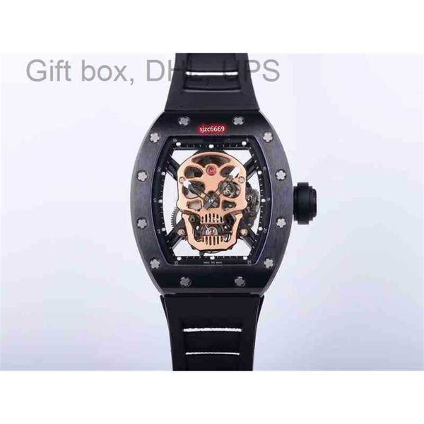

superclone active tourbillon watches wristwatch designer watch swiss standard tourbillon movement rm011 rm12-01 titanium ceramic carbon 7ciz, Slivery;brown