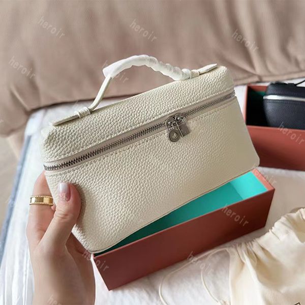 

luxury mens extra pocket l19 bag women genuine leather loro clutch cosmetic bags tote crossbody handbag camera bag designer wallet mini shou