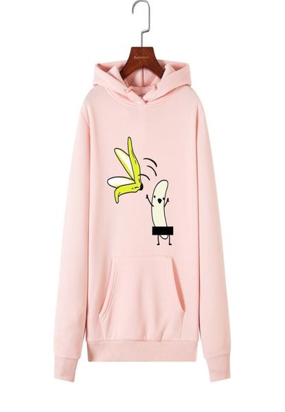

singrain funny vegan banana hoodies winter pocket cartoon fruits hooded sweatshirt long sleeves autumn oversized print polerones y3299513, Black