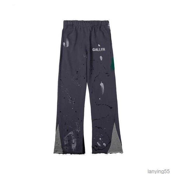 

n's pants galleryes depts multi panel flared women sports loose high street casual sweatpants vintage trousers hip hop8j34m, Black