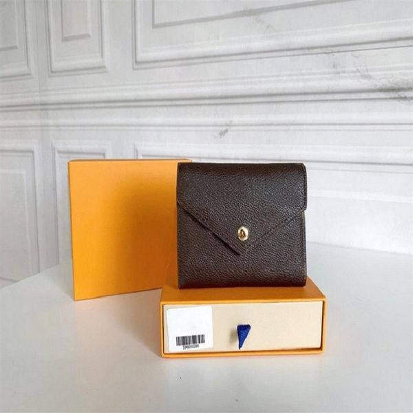

original luxurys designers wallet purse fashion short victorine wallet classic zipper pocket pallas bag card holder p253z, Red;black