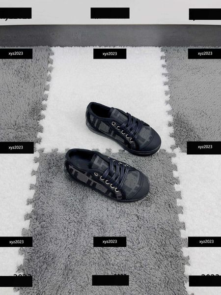 

23ss designer kids shoes child rubber sneakers baby athletic boots new listing animal print box packaging spring children's size 26-35, Black;red