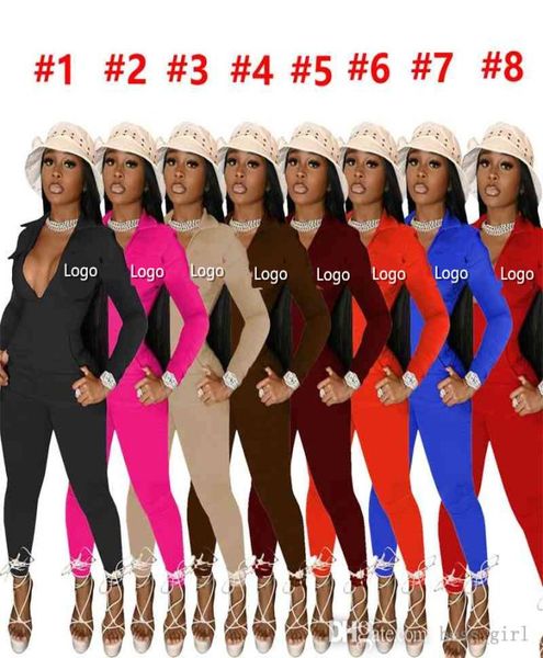 

women one piece jumpsuits elegant casual long sleeve bodysuit slim fit zipper pocket embroidered icon slim fit rompers2300390, Black;white