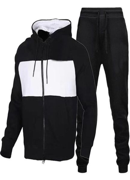 

men039s tracksuits autumn winter tracksuit men suits casual hoodies warm zip up sweatshirts two piece sets jacketpants male ou3396256, Gray