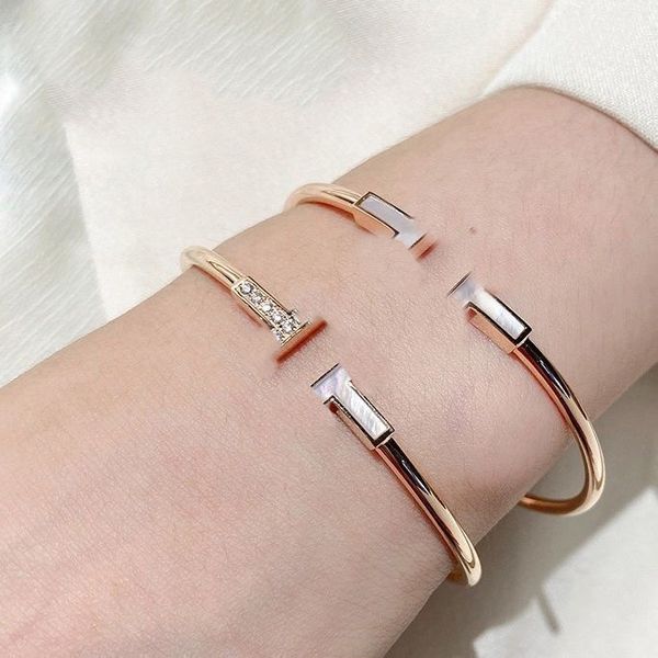 

designer bracelet jewelry titanium steel cuff bracelet luxury brand couple love bracelet for men&women classic designer bracelets cjeweler l, Black