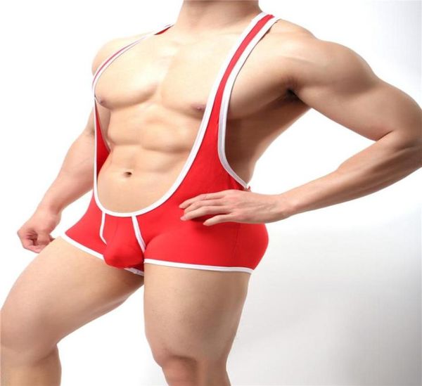 

leotard mankini swimsuit undershirt men underwear spandex mens bodysuit wrestling suit singlets slimming vest jumpsuits male7828131, Black;brown
