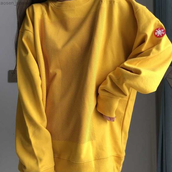 

2023 women leisure cavempt c.e crew neck sweatshirt gypsophila lemon yellow sweatshirts cav empt vintage hoodies, Black