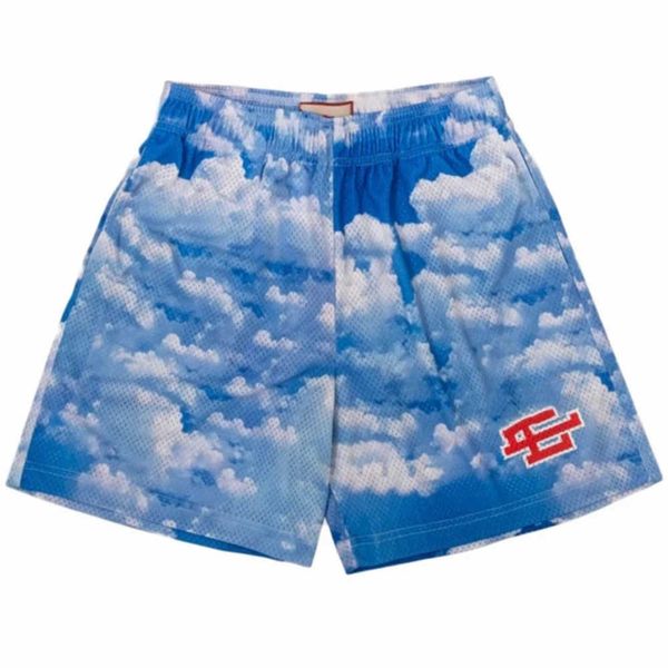 

luxury man's fashion ee shorts brand basic pant man women summer casual mesh short new york city skyline designers gym running fitness, White;black