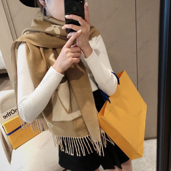 

designer scarf with geometric patterns winter letters print cashmere scarves for women warm plaid cotton shawl wraps 65*180, Blue;gray
