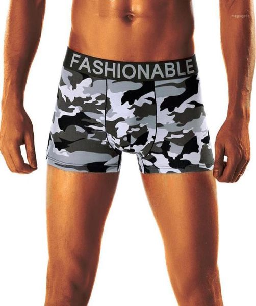 

men039s underpants underwear boxer cueca panties men shorts comfortable male camouflage soft knickers breathable trunks15099883, Black;white