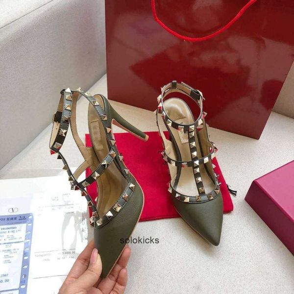 

valentinolies womens dress shoes chunky sliver rivets designers high he heel with ankle strap stiletto roman stud cii black nude
