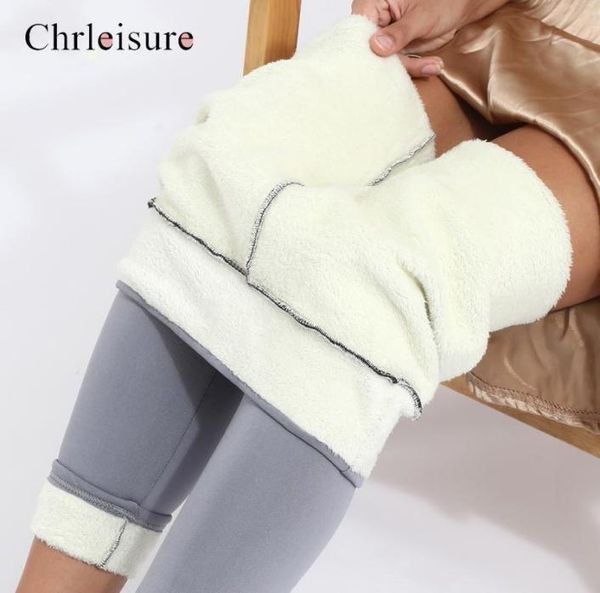 

women pants warm winter thick velvet legging high waist black leggings compression thick lamb wool pants cold resistant pants 22037245148, Black;white