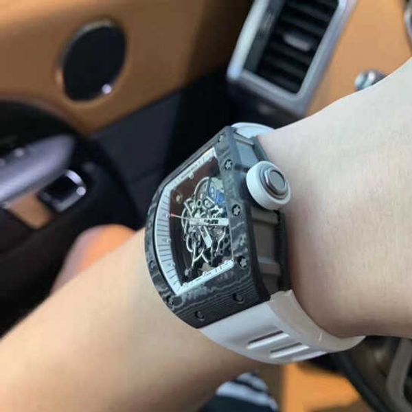 

luxury rm dress wrist watch richardmille casual wristwatches ceramic manual 49.9 42.7mm rm055 ntpt limited to 88 units in the americas yi-u4