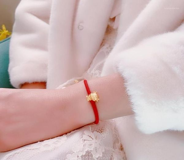 

charm bracelets golden cow red string bracelet 2021 chinese ox year tradition zodiac mascot fortunes lucky blessing fashion15772964, Golden;silver