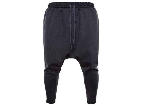 

man autumn new harlem pants loose elastic waist trousers011914108, Black
